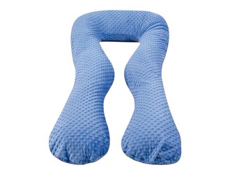 Voedingskussen - zijslaapkussen - minky stof - "U" vorm - groen