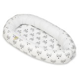 Babynest - baby nestje - 0-8 maanden - 100% katoen - 82x54cm - vossen - wit