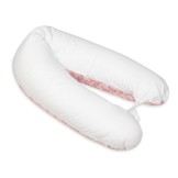 Voedingskussen - Zwangerschapskussen - 100% katoen - met koordjes - 145 cm - Zwanen – wit