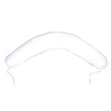 Voedingskussen - Zwangerschapskussen - 100% katoen - met koordjes - 145 cm - blauw geruit