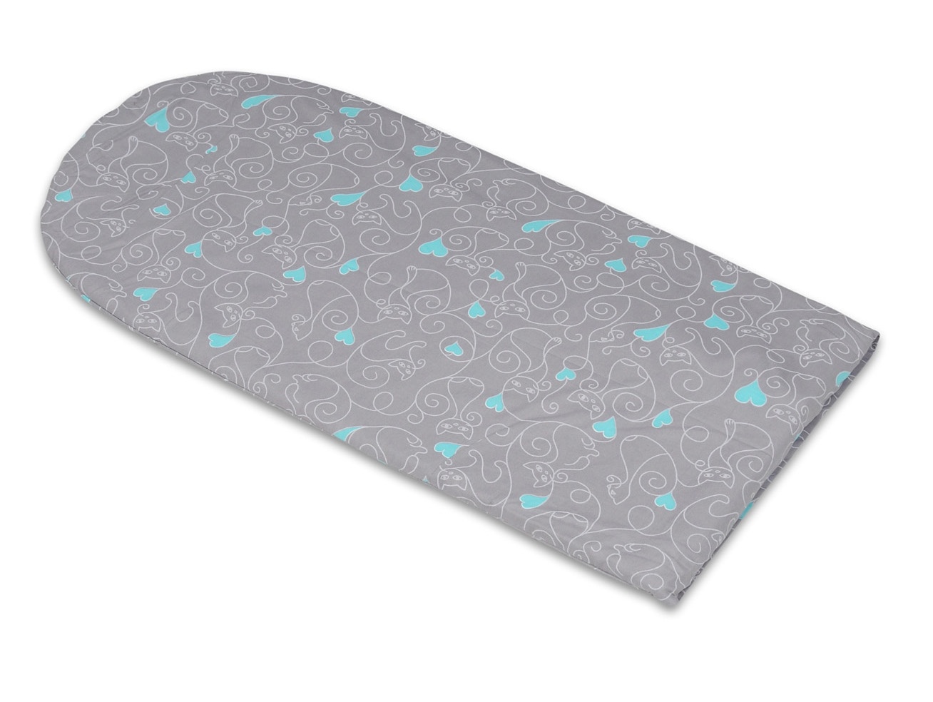 Babynest - baby nestje - 0-8 maanden - 100% katoen - 82x54cm - katten en harten