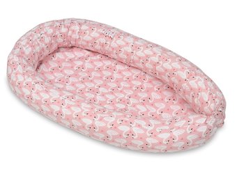 Babynest - baby nestje - 0-8 maanden - 100% katoen - 82x54cm - zwanen