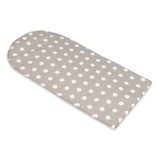 Babynest - baby nestje - 0-8 maanden - 100% katoen - 82x54cm - stippen op grijs