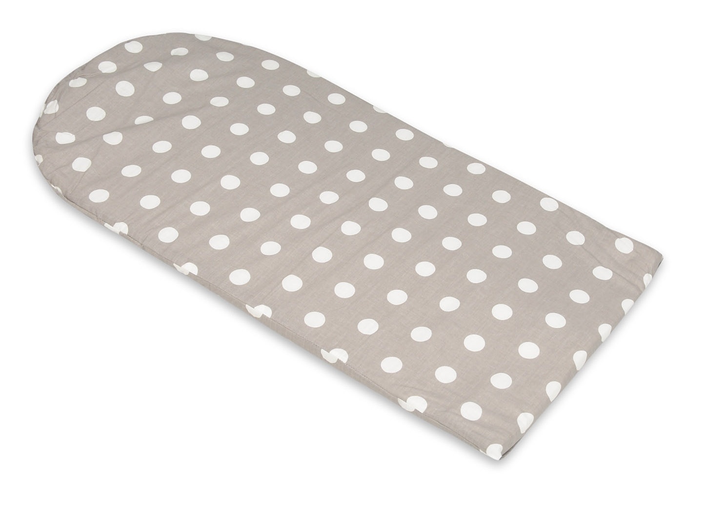 Babynest - baby nestje - 0-8 maanden - 100% katoen - 82x54cm - stippen op grijs