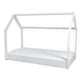 Houten kinderbed - huisbed - incl. premium matras - 190x90 - wit