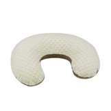 Voedingskussen - zijslaapkussen - minky stof - "c" vorm - cappuccino