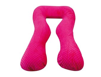 Voedingskussen - zijslaapkussen - minky stof - "U" vorm - rood