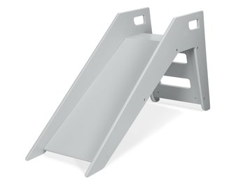 Houten glijbaan - binnen en buiten - leuk voor bij een ballenbak - 146x73cm - grijs