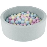 Ballenbak - 150 ballen - rond - 90x30 cm ballenbad - roze, blauw, gele (pastel) ballen