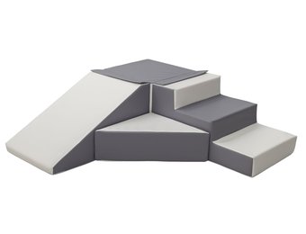 Schuimglijbaan (EPS + PE) - 40 cm hoog - wit grijs