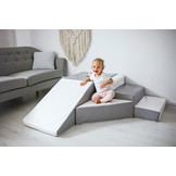 Schuimglijbaan - 40 cm hoog - wit, grijs, paars