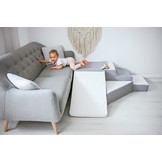 Schuimglijbaan - 40 cm hoog - wit, grijs, paars