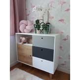 Knoopkussen - knot kussen - sierkussen - decoratie kussen - 40x36cm - lichtroze