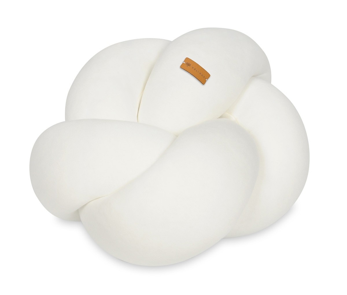 Knoopkussen - knot kussen - sierkussen - decoratie kussen - 40x36cm - creme
