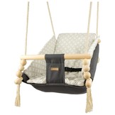 Babywiegschommel - max. 20 kg - grijze, crème diamanten