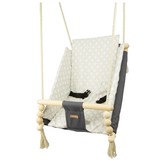 Babywiegschommel - max. 20 kg - grijze, crème diamanten