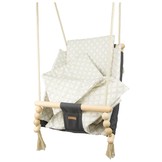 Babywiegschommel - max. 20 kg - grijze, crème diamanten