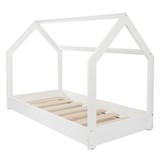 Houten bed - huisbed - modern kinderbed - 190x90cm - wit