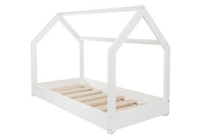 Houten bed - huisbed - modern kinderbed - 190x90cm - wit