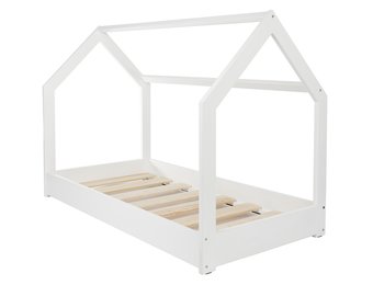 Houten bed - huisbed - modern kinderbed - 190x90cm - wit