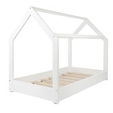 Houten bed - huisbed - modern kinderbed - 190x90cm - wit