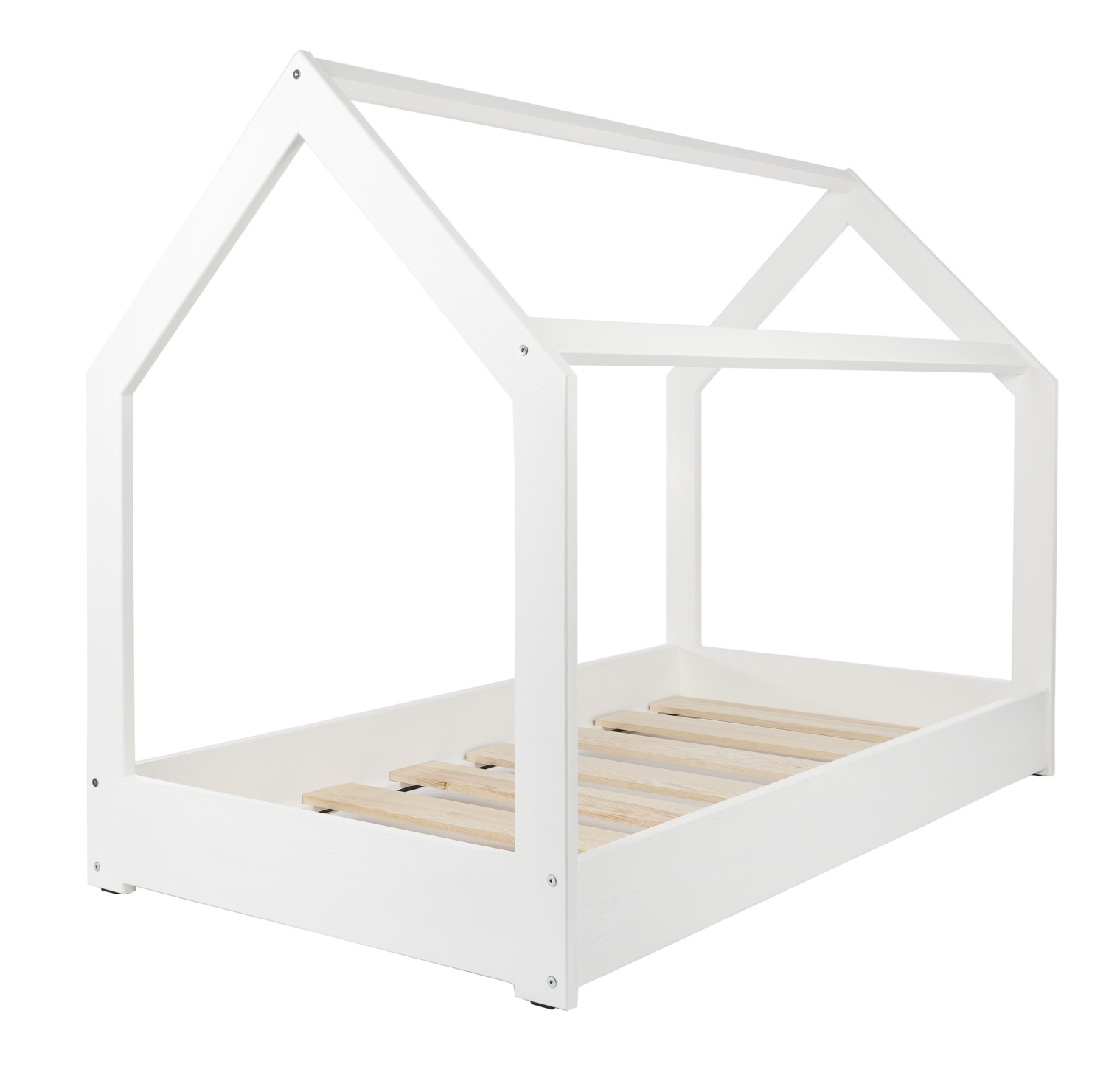 Houten bed - huisbed - modern kinderbed - 190x90cm - wit