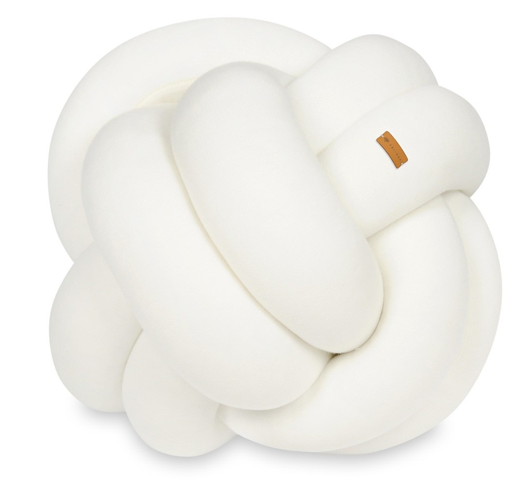 Knoopkussen - knot kussen - sierkussen - decoratie kussen - 30x30cm - creme