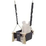 Babyschommel - babyswing - met oren - max. 20 kg - grijs en beige