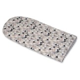 Babynest - baby nestje - 0-8 maanden - 82x54cm - beige driehoeken – grijs