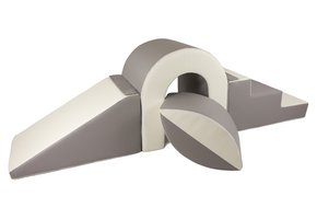 Schuimbrugset - 65 cm hoog - wit grijs