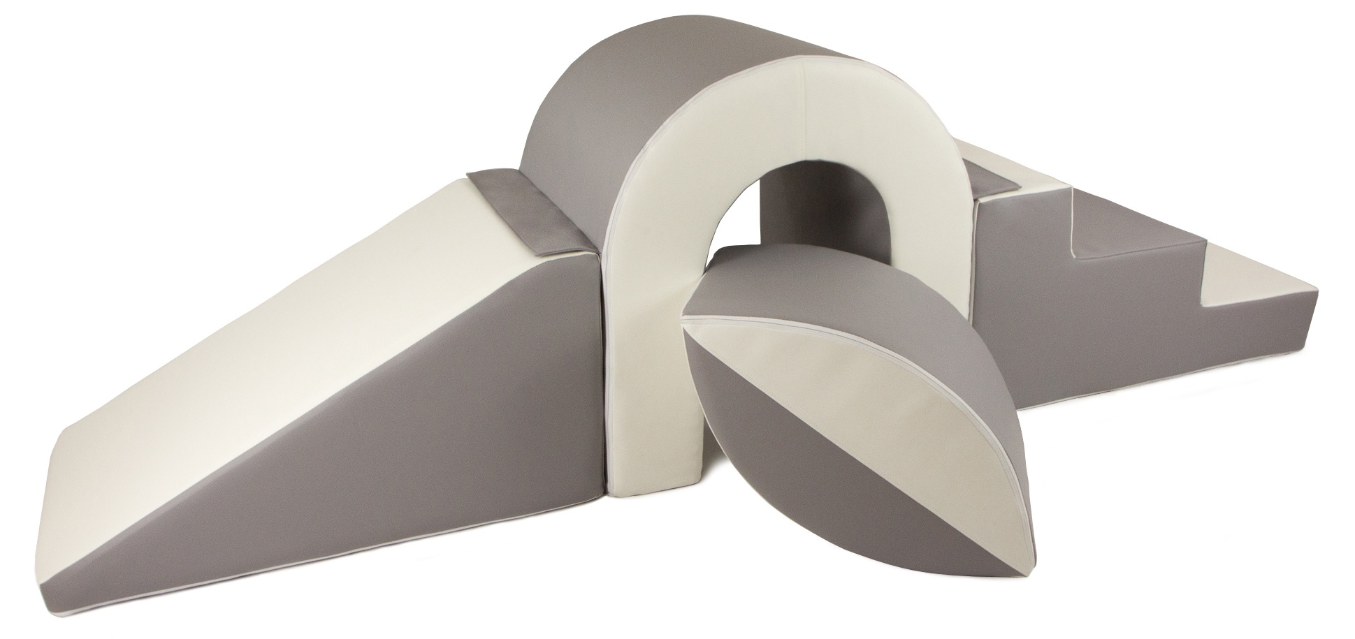 Schuimbrugset - 65 cm hoog - wit grijs