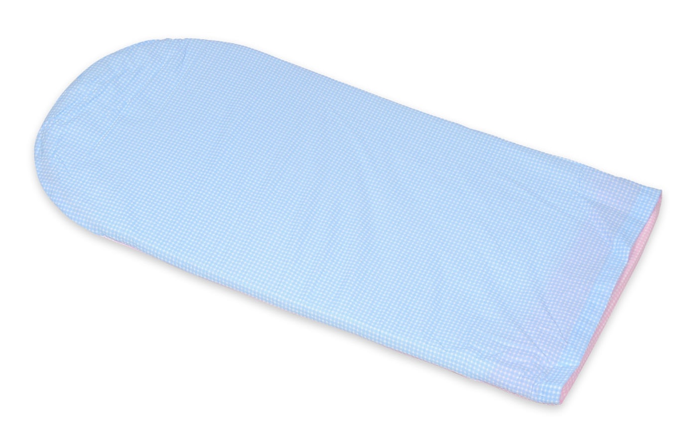 Babynest - baby nestje - 0-8 maanden - 100% katoen - 82x54cm - blauw geruit - roze geruit