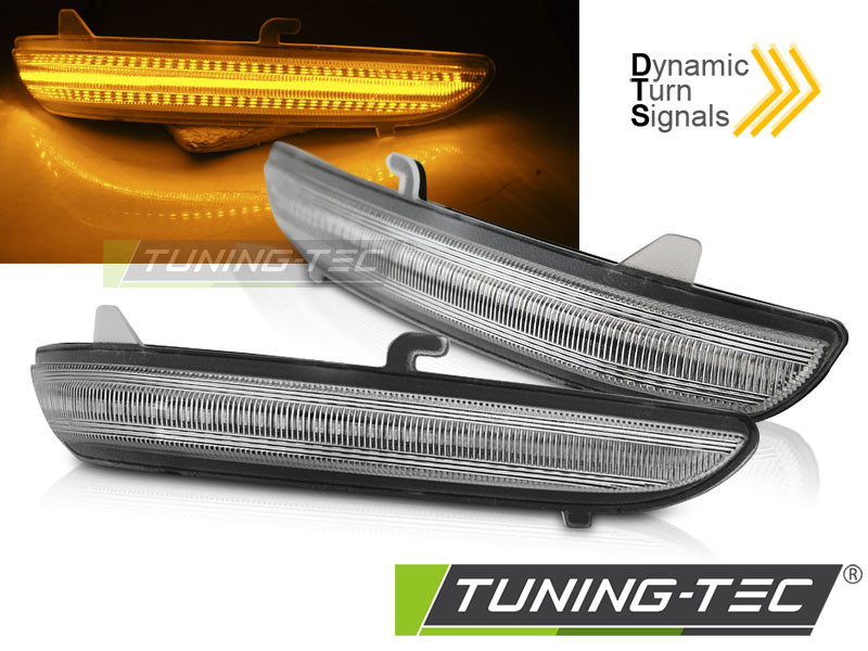 Knipperlichten spiegel geschikt voor PEUGEOT 208 / 2008 / CITROEN C3 WIT LED