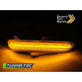 Knipperlichten spiegel PEUGEOT 208 / 2008 / CITROEN C3 WIT LED