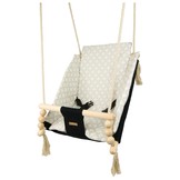 Babywiegschommel - max. 20 kg - zwarte, crème diamanten