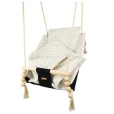 Babywiegschommel - max. 20 kg - zwarte, crème diamanten