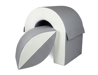 Schuimbrug - 65 cm hoog - creme, grijs