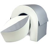 Schuimbrug - 65 cm hoog - creme, grijs