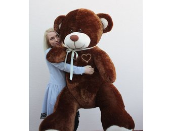 Gigantische grote teddybeer zachte knuffel - 105 x 85 cm - bruin