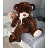 Gigantische grote teddybeer zachte knuffel - 105 x 85 cm - bruin
