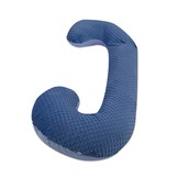 Voedingskussen - zijslaapkussen - minky stof+katoen - “C” vorm - roze geruit - roze