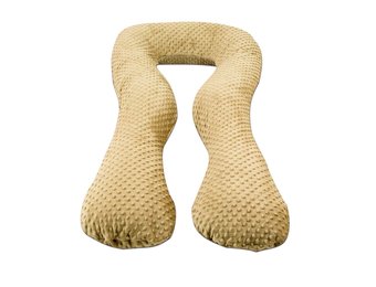 Voedingskussen - zijslaapkussen - minky stof - "U" vorm - creme