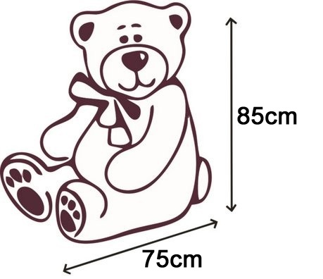 Gigantische grote teddybeer zachte knuffels 75 x 85cm - bruin