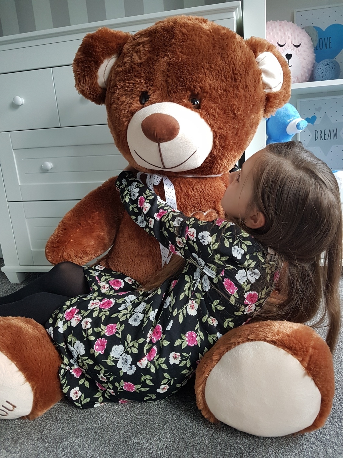 Gigantische grote teddybeer zachte knuffels 75 x 85cm - bruin
