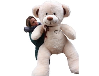 Gigantische grote teddybeer zachte knuffels 75 x 85cm - beige en bruin