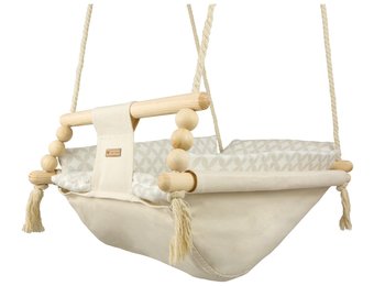 Babywiegschommel - max. 20 kg - creme, cremediamanten