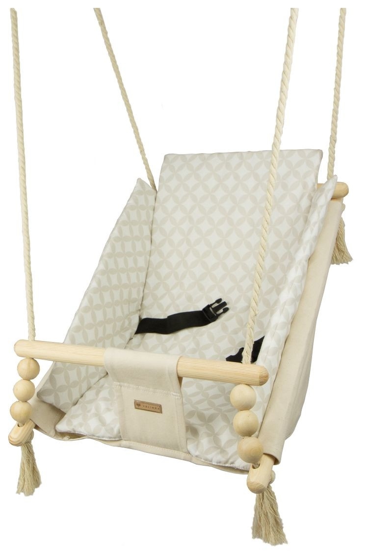 Babywiegschommel - max. 20 kg - creme, cremediamanten