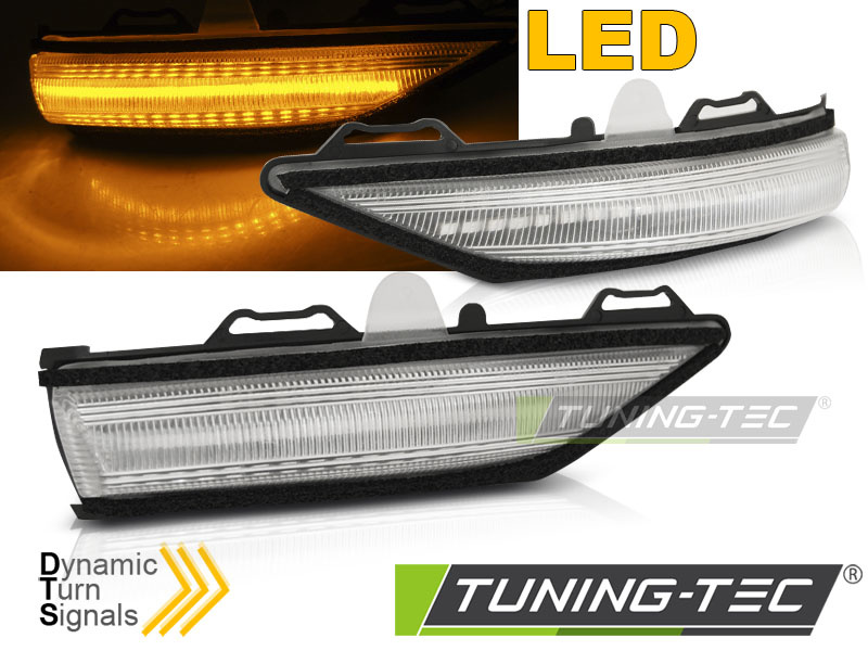 Knipperlicht spiegel geschikt voor FORD FIESTA MK8 HATCHBACK 17- LED WIT
