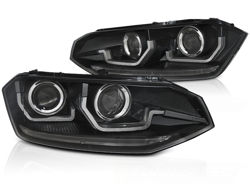 Koplampen voor VW POLO VI 2G 2017- LED ZWART