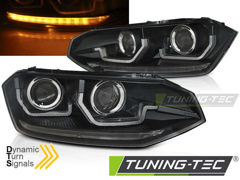 Koplampen voor VW POLO VI 2G 2017- LED ZWART